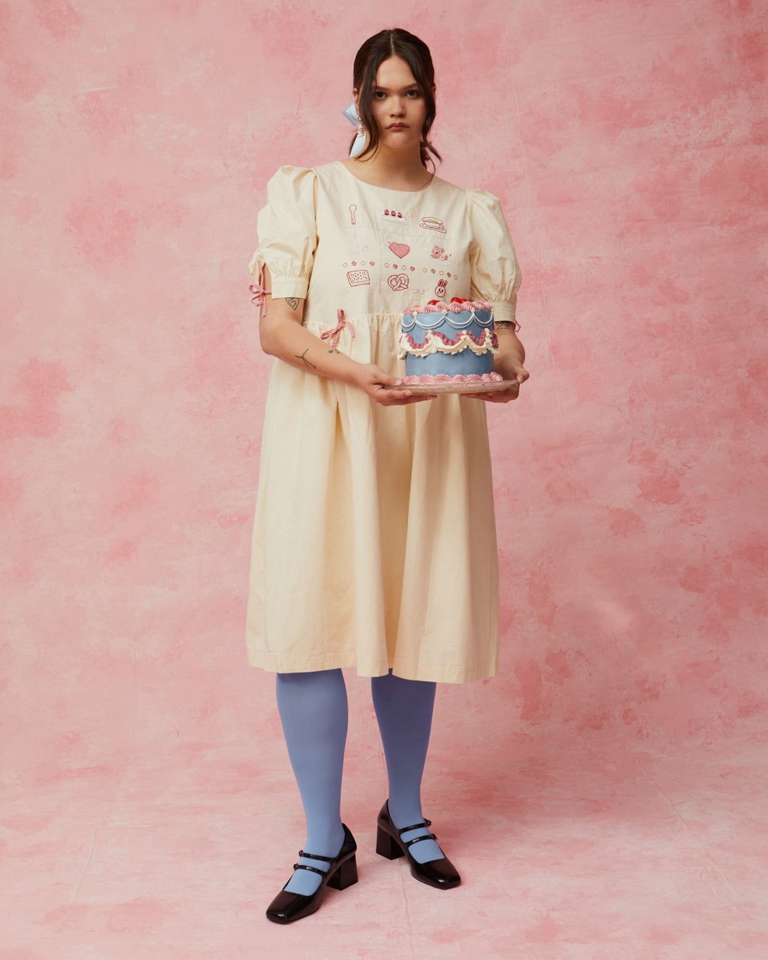 The High Tea Dress Front View – Kina & Tam