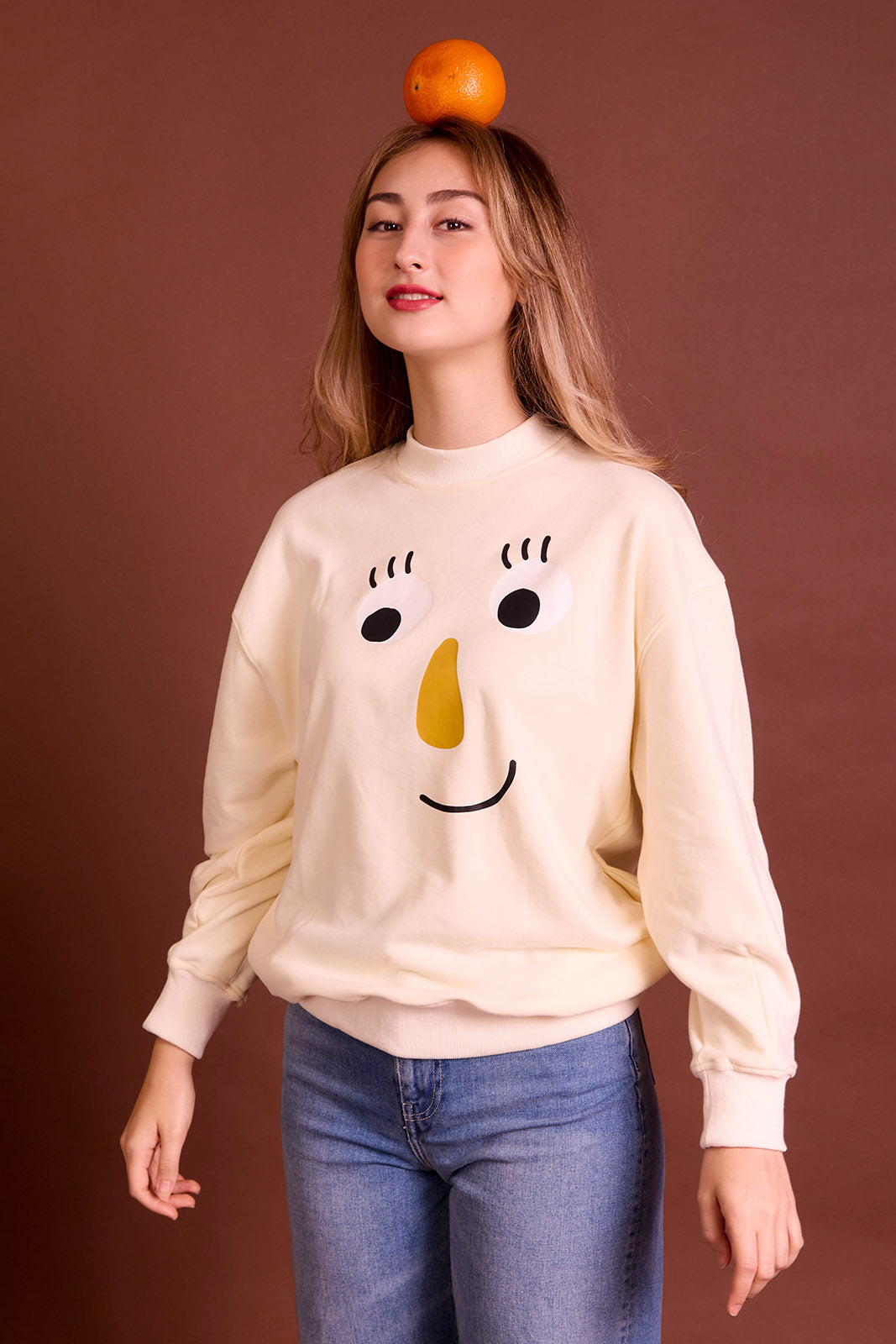 The Peep Jumper in Beige Girl – Kina & Tam