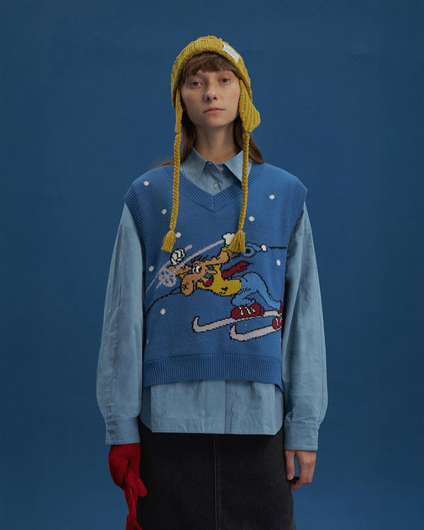 The Skiing Moose Vest